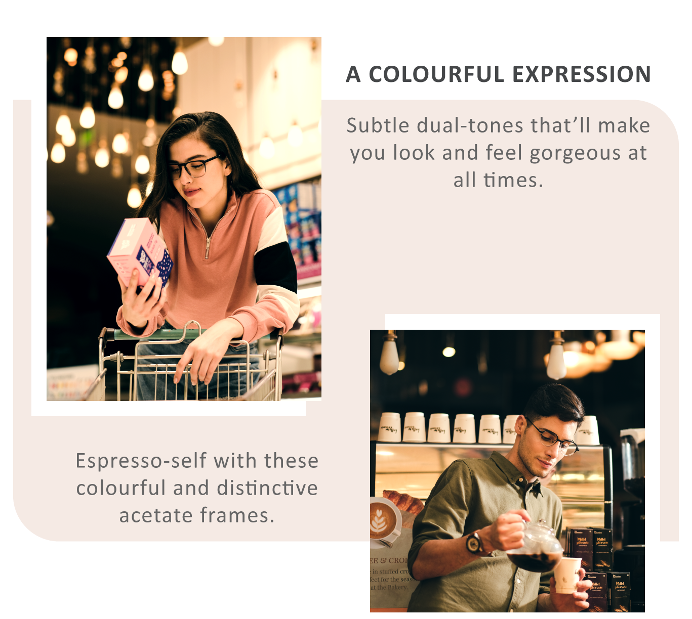 Rich Acetate JJ E12511 Unisex Eyeglasses